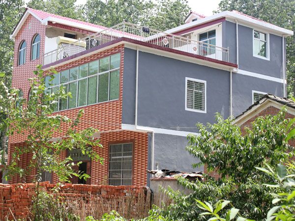 農(nóng)村自建房 屋面就蓋合成樹脂瓦