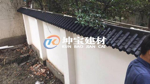 庭院仿古圍墻瓦 門頭裝飾屋檐瓦 中式仿古一體裝飾瓦