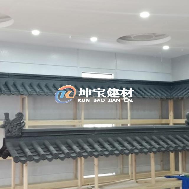 輕質(zhì)仿古一體瓦讓火鍋店門庭裝飾更加簡單方便快捷