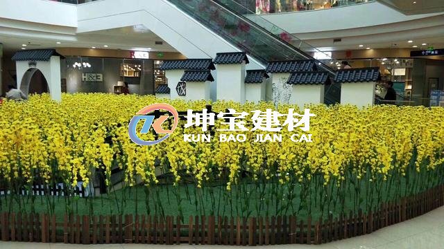 貴州六盤水萬(wàn)達(dá)廣場(chǎng)墻垛子應(yīng)用了仿古一體瓦