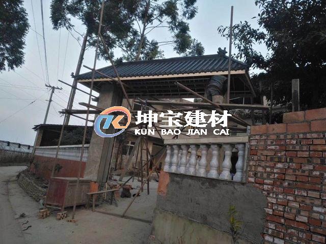 門(mén)頭門(mén)庭屋檐裝飾仿古一體瓦 圍墻瓦